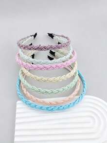 7pcs Colorful Crystal Headbands Suitable For Daily Wear - Multicolor - View 2