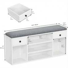 Taburete para cambiar de zapatos - Blanco - Ver 5