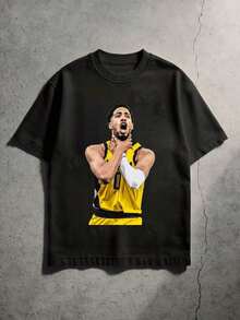 Compatible con la camiseta Pacers Halliburton Magic Cover de 220g - Negro - Ver 5