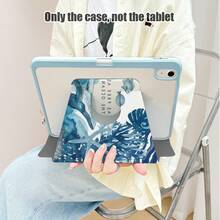 1pc Flip Desktop Protective Case With Pen Slot, Dolphin, Seashell, Sea Fish, Shell And Starfish Pattern, 360 Degree Rotating Stand, Built-In Pen Slot, Compatible With Huawei Protective Case Matepad SE 11/MatePad 11/MatePad 11.5 2025 And Other Popular Models, Compatible With IPad Honor Pad 8/9/10/Honor X8/X8A/X9 And Other Popular Models Honor Tablet Protective Case, Compatible With Xiaomi, Xiaoxin - Multicolor - View 6