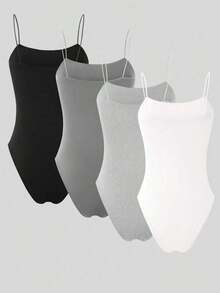 4 Piezas Body Tipo Camisola - Multicolor - Ver 2