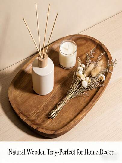 1pc Solid Wooden Waterproof Durable Organizer Decorative Handcrafted Rosewood Trays Tray Trays For Serving Food Dishes Dessert Coffee Fruits Teacups Table Jewelry Key Perfume Kosmetika Badeprodukten Home Kitchen Shops Bathroom Office Bedroom Gift
