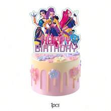 25pcs/Set K-Pop Girl Group Cake Toppers Birthday Party Decorations - Multicolor - View 3