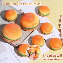 2 món đồ chơi bóp mềm hình bánh hamburger đàn hồi chậm, đồ chơi giảm căng thẳng bằng chất liệu TPR, bánh bao hấp chân thực, đồ chơi bóp mềm hình bánh bao hấp đàn hồi chậm, bánh hamburger và bánh bao hấp mềm mại đàn hồi chậm, bánh bao hấp giảm căng thẳng đàn hồi chậm, bánh bao hấp giảm căng thẳng cho thanh thiếu niên - Nhiều màu - Xem 4