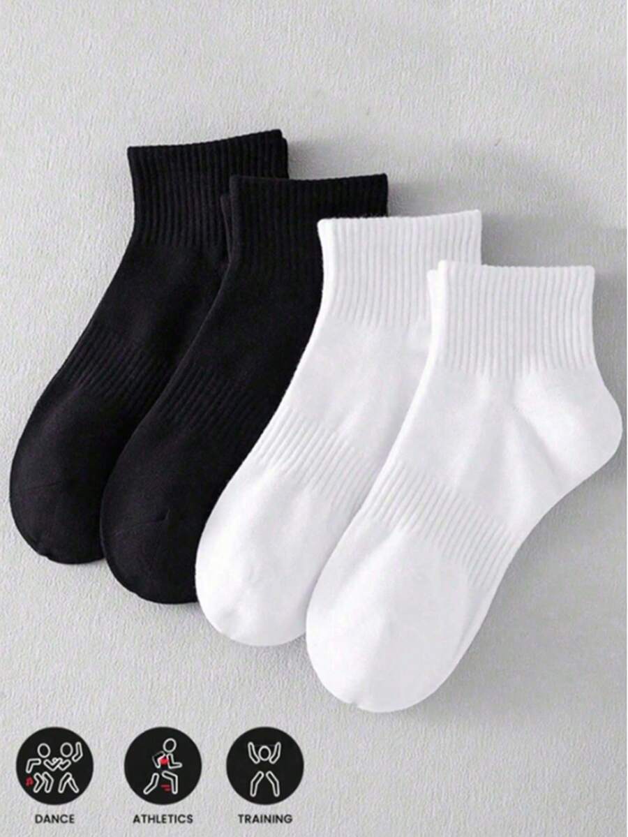 20/10/5/1 paires de chaussettes de cheville unisexes confortables, douces, absorbantes et antibactériennes. Convient aux hommes et aux femmes. Idéal pour la gym, l'entraînement, le port décontracté, le yoga, toutes les saisons - Multicolore - Voir 1