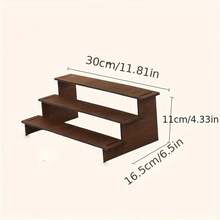 Modern Wooden Step Shelf | Lightweight Multifunctional Storage & Display Rack | Space-Saving Home Essential | Available In Multiple Sizes / Detachable - Multicolor - View 15