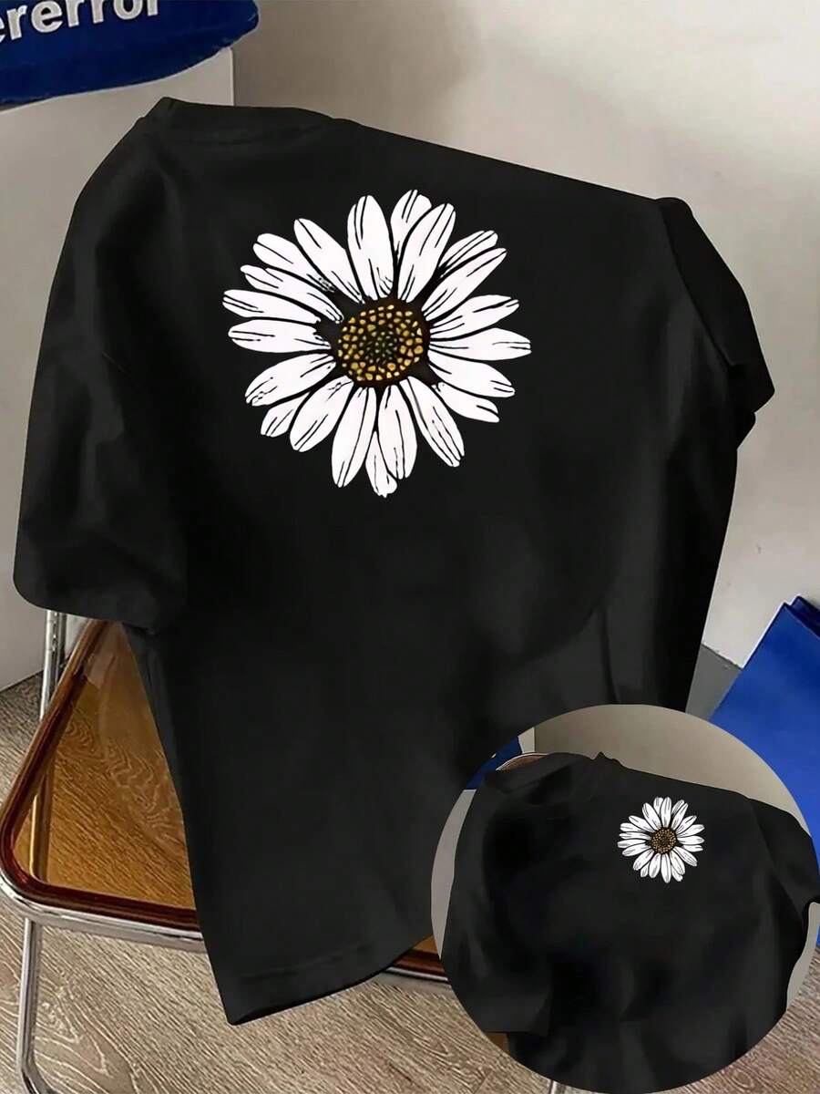 Camiseta unisex% algodón, modelo 2026, lavable aáquina, cómoda para todas las estaciones, adecuada para deportes al aire libre, fiestas en la playa y uso diario, con un diseño novedoso y estilo moderno, ¡tu mejor elección! - Negro - Ver 1
