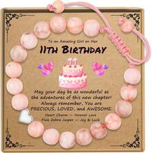 Birthday Gifts For Girls, Beaded Bracelets As 1/2 1 2 3 4 5 6 7 8 9 10 11 12 13 14 15 16 Year Old Birthday Gift, Adjustable Cross/Pearl Bracelet As Happy Birthday Gifts For Daughter - Sinh nhật thứ 11 - Xem 10