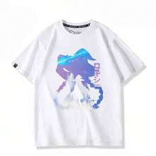 Camiseta de manga corta de Roxy de la marca de anime Jobless Reincarnation, ropa de verano para hombres y mujeres, moderna y transpirable. - Blanco - Ver 4