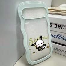 SANRIO for苹果16ProMax/16Plus/16Pro/16/15ProMax/15Plus/15Pro/15/14ProMax/14Plus/14Pro/14/16E/13ProMax/13Pro/13/12ProMax/12Pro/12/11ProMax/11andGooglephoneウェーブケーススマホケース15ProMax落下防止15ProMaxクリア衝撃吸収女性向け韓国風 - 黄色 - チェックする 5