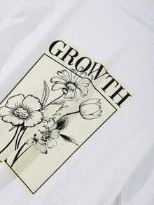Graphic Short-Sleeve T-Shirt, Casual T-Shirts For Women, Cotton T-Shirts, Summer Tops For Women, Fun Print T-Shirts For Women, Soft And Comfortable T-Shirts For Everyday Wear, Daily Gift, T-Shirt. Summer Top For Women. - 白色 - 查看 5