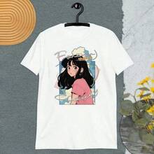1 Camiseta informal de cuello redondo de algodón para mujer Camiseta deportiva para mujer Camiseta para hombre Camiseta para parejas Regalo de San Valentín Regalo de cumpleaños Regalo de Navidad Camiseta unisex Transpirable, suave, para deportes al aire libre, manga corta, apta para todas las estaciones, 100 % algodón puro. - Blanco - Ver 6
