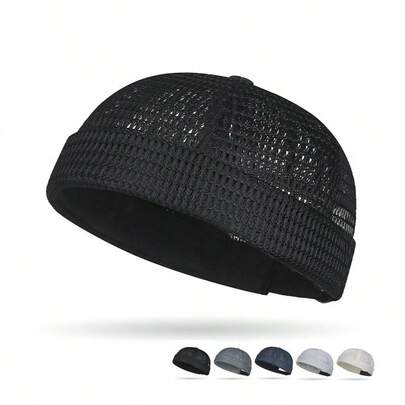 Men's Summer Breathable Mesh Sun Hat, Outdoor UV Protection Sunhat, Hollow Grid Baseball Cap, Fashionable Minimalist Versatile Tang Hat,Beach,Holiday