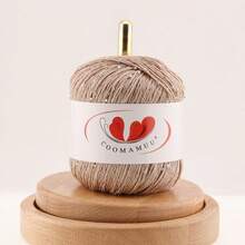 50g/PC 2mm Sequin & Bead Cotton Yarn DIY Knitted Decoration Rope Hand Crochet Knitting Embroidery Thread - A - View 14