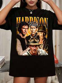 Retro Harrison FORDS Shirt - Harrison  Tshirt,Harrison  T-Shirt,Harrison  T Shirt,Harrison  Sweatshirt,Harrison  Sweater_ - Black - View 6
