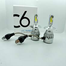 Bộ 2 bóng đèn pha LED 9003 H4, chiếu xa/gần, ánh sáng trắng siêu sáng, không bao gồm pin. - 2 chiếc - Xem 4