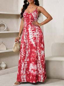Lady Vestido largo con estampado de leopardo para mujer, estilo bohemio, sin espalda, holgado, vestido maxi suelto sin tirantes para cumpleaños, eventos, vacaciones, vestidos casuales, vestidos boho/bohemia/boho, top halter, ropa africana para mujer - Rojo - Ver 6