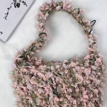 50g Unique Colorful Professional Yarn, Blended Fluffy Fancy Yarn Of Polyester And Mohair, Suitable For DIY Scarves, Hats, Gloves, Bags - Blended Yarn - View 2