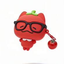 1 chiếc ốp tai nghe 3D hình mèo cà chua dễ thương, tương thích với Apple 4/Pro 3/Pro 2, vỏ bảo vệ mềm bằng silicon. - Nhiều màu - Xem 7