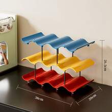 2 piezas Estante apilable para botellas de agua, soporte independiente transparente para botellas de vino, adecuado para gabinete, organizador de tumblers, caja de compartimento grande de plástico para vino, adecuado para refrigerador y bodega de vinos (Transparente - 2) - Multicolor - Ver 14