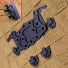 2pcs Outdoor Tactical Vest Accessories, ABS Material, Suitable For Blackhawk, Sofa, Lanyard, IMI Quick Release Holster, MOLLE Tactical Vest Waist Belt, Universal Jasmine Backboard, CQC Chest Rig, Aircraft Hanging Plate - Multicolor - View 3
