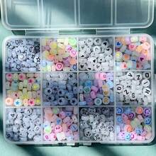Fashionable Mixed Acrylic Beads, Colorful & Letter Beads, DIY Jewelry Making Accessory Set - Multicolor - View 2