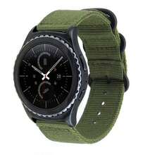 BEIMUSON 18mm 20mm 22mm 24mm 尼龍手錶錶帶，適用於 Galaxy Watch Bip S3 Frontier 運動款，黑色扣環 - 彩色 - 查看 3