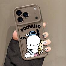 SANRIOスマホケース - サンリオスマホケース、ポチャッコのかわいいミニマリストスタイル、 17 Pro、12 Pro、14 Pro Max、16 Pro Max、Ip17、16 Plus、15 Pro Max、12 Mini、Ip16、14 Plus、15 Pro、Ip14、13 Pro Max、17 Air、12、11 Pro、13 Miniに適しています。 - 黒1 - チェックする 7