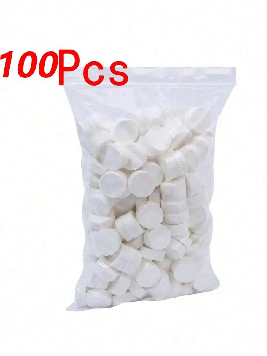 100pcs Compressed Towels - Large Capacity Portable Disposable Compressed Face Towels | Suitable For Outdoor Hiking, Camping, Travel - Christmas Bestseller. Disposable Compressed Towels, Clear Packaging , Portable Travel Compressed Face Towels, Makeup Remover Towels. - 彩色 - 查看 1