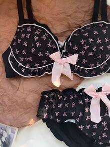 Underwear, Cosplay, Erotic Underwear, Erotic Cosplay, Sexy Lingerie, Lovebu Cosplay, Sexy Garter Belt, Bra, Underwear, Erotic, Naughty, Adult Goods, Panty Rabbit, Contrast Lace, Backless, Front Buckle, Leopard Print, Beautiful Back, Thickening - AA - 查看 1
