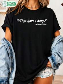 "What Have I Done Conrad Fisher" T-Shirt, Team Conrad Cousins Beach T-Shirt, Summer Romance, Everyday Wear TSITP, Casual T-Shirt - Black - View 6