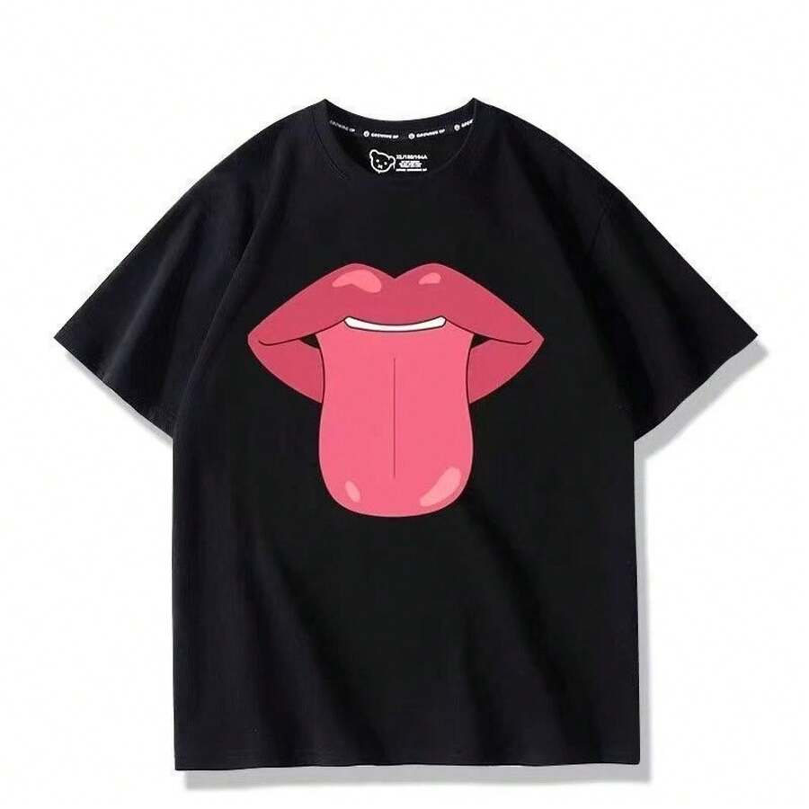 El rock and roll es un pasatiempo de las mujeres. El mismo estilo de ropa de cosplay que usa Rilisa Suzukinomi incluye camisetas de manga corta tanto para hombres como para mujeres. - Negro - Ver 1