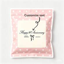 Customized Modern Wedding Stickers, Customized Wedding Napkin Labels, Personalized Wedding Stationery, Wedding Napkin Stickers, Box Stickers, Packaging Stickers, Gift Stickers, Message Stickers - Square Stickers - View 3