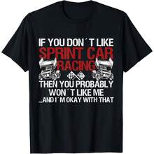 Sprint Car Racing T-Shirt - Black - View 1