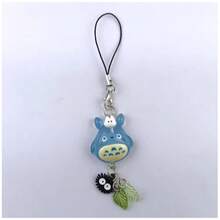 1pc Healing Cartoon Totoros Hanging Ornament, Y2K Keychain, Aesthetic Bag & Phone Charm Gift - Multicolor - View 7