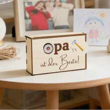 Hộp quà sôcôla và bánh quy bằng gỗ Opah, lấy cảm hứng từ chủ đề in ấn của Đức, thích hợp làm quà tặng ngày lễ, sinh nhật cho gia đình, bạn bè, người yêu, quà tặng Phục Sinh mùa xuân 2026. - Nhiều màu - Xem 5