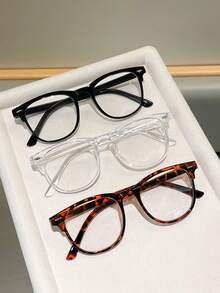 1/3 Set Retro Fashion Lightweight Eyeglasses - Fashionable Full Frame Glasses - Multicolor - View 1