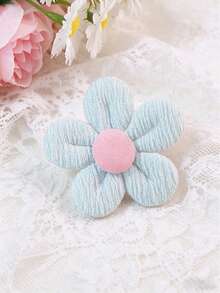 10pcs Padded Flower Decorations, Creative Floral Shapes, Garment Accessories, For DIY, Wedding Decor - Cotton-filled Flowers - View 15