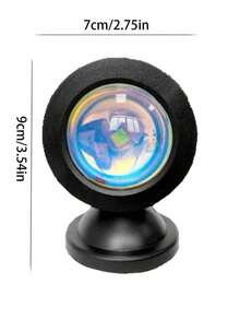 16-Color Sunset Projection Lamp, USB Powered, Bedroom Atmosphere Decor Light, Photo Backdrop Lamp, Holiday Gift Night Light - cahaya polikromatik - View 12