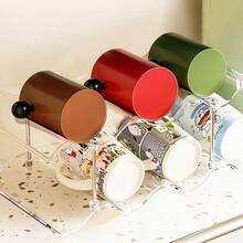 2 piezas Estante apilable para botellas de agua, soporte independiente transparente para botellas de vino, adecuado para gabinete, organizador de tumblers, caja de compartimento grande de plástico para vino, adecuado para refrigerador y bodega de vinos (Transparente - 2) - Multicolor - Ver 11