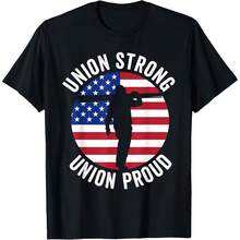 Union Strong Labor Day T-Shirt - Negro - Ver 1