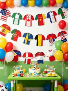 49 piezas Guirnalda de Banderas Nacionales de Fútbol, Banderas Internacionales de Países para Fiesta Temática de Deportes, Evento y Celebración al Aire Libre, Fans de Fútbol, Decoración de Competencia Deportiva (Excluyendo los Primeros 48 Equipos) - Bandera de la Copa del Mundo - Ver 4