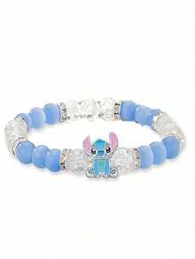1 chiếc vòng tay hợp kim thủ công bện điều chỉnh được hình Stitch hoạt hình Disney, món quà tinh tế thích hợp dành cho bạn bè và người yêu! - Nhiều màu - Xem 19