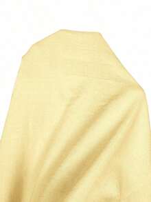 Falda larga elegante de estilo bohemio para mujer, color albaricoque, cuello ancho, diseño acampanado - Amarillo claro - Ver 9