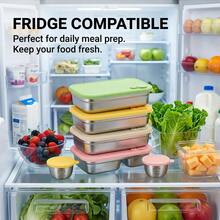 Multifunctional Portable 304 Stainless Steel Lunch Box, Fruit Salad Food Storage Container, Leak Proof Bento Box, Stackable Bento Lunch Box,Dishwasher Allowable, Suitable For Student And Adult Use In School, Office, Picnic,Travel, Back To School - Multicolor - View 9