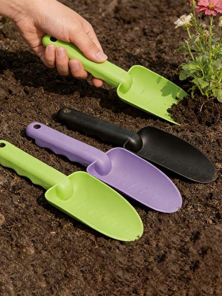 3件/組 1件園藝鏟、花卉與蔬菜種植土壤鬆土鏟、塑膠多肉植物土壤鏟、手持量尺土壤鬆土鏟、塑膠盆栽植物土壤鏟、園藝挖掘工具、園藝用品 - 多色 - 查看 1