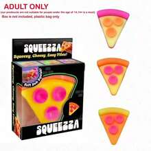 1pc Squeeze Pizza Squishy Toy, Soft Pizza Slice | Stress Relief Fidget Gift For Adults, Slow Rebound To Relieve Pressure, Can Be Molded Into Creative Tofu Balls, Hand-Held Squeeze Ball, Suitable For Adults As A Fun And Interesting Gift, Novel Adult Squeeze Toy, Office Desk Relaxation, Portable And Easy To Carry Anxiety Relief Tool, For Stress Management, Perfect Birthday Or Holiday Gift (Random Style, No Box, For Adults & 14+ Only) - Multicolor - View 10