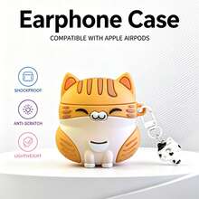 Estojo de Fone de Ouvido em Formato de Gato Compatível com os Modelos Mais Recentes Apple Pro 3 e Air 1/2/3/4/Pro/Pro 2/Pro 3 Um Acessório de Estimação Indispensável para Donos de Gatos - Multicolorido - Visão 11