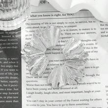 復古金色扇形耳環，帶紋理葉片設計，優雅誇張女款耳釘 - 銀色 - 查看 4