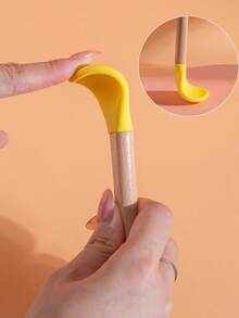 Wooden Handle Silicone Pet Spoon - Cute Pet Food Spoon Suitable For Wet And Dry Food, Ideal Gift For Cat And Dog Lovers - ᅠ - View 4